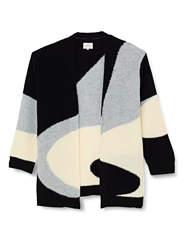 TRIANGLE Kardigan damski, ciemnoszary, 44, ciemnoszary, 44