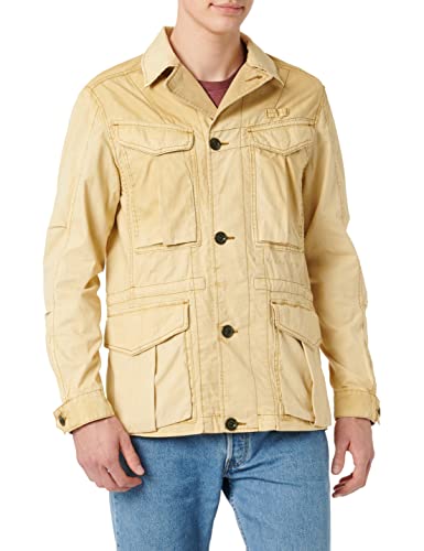 G-STAR RAW Męska kurtka Washed Cargo Field, beżowy, XL