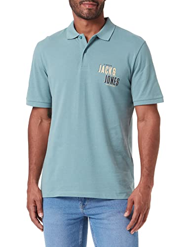 JACK & JONES Męska koszulka polo Jcocoast Ss FST Trellis, M, Trellis, M