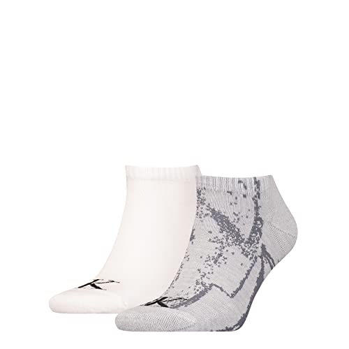 Calvin Klein Męskie skarpety do sneakersów, szare, rozmiar uniwersalny, szary, jeden rozmiar