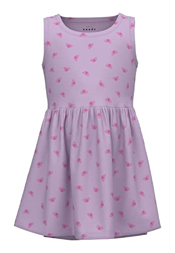 Bestseller A/S Dziewczęca sukienka NMFVINEO Tank Dress H1, Orchid Bloom, 104, Orchid Bloom, 104 cm