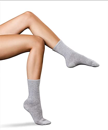 FALKE Kobiety Skarpety No. 1 W SO Najlepszy Kaszmir jednokolorowe 1 Para, Szary (Marengo 3391), 37-38