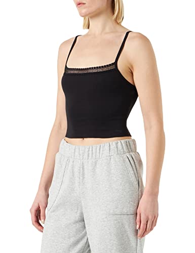 Sloggi Damska piżama GO Ribbed Crop top, czarny, M