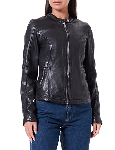 Freaky Nation Damska kurtka skórzana Fast Tula-Fn, czarny, S