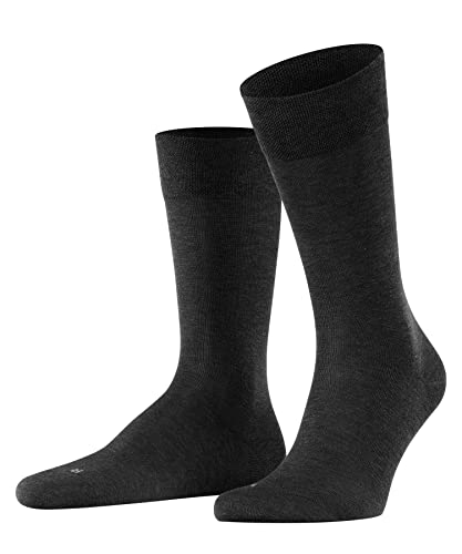 FALKE Sensitive Malaga Skarpetki Męskie Fil D'Écosse 1 Para Bawełna, Szary (Anthracite Mel. 3190, 43-46 EU