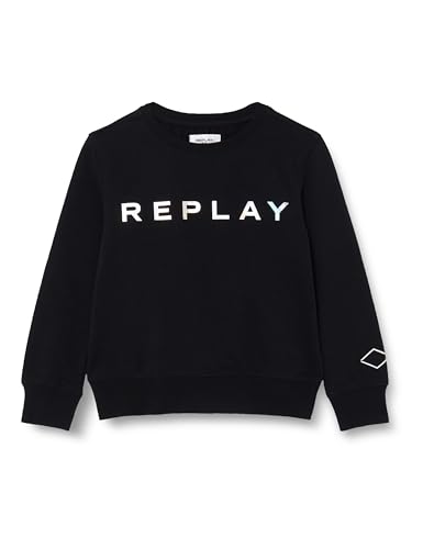 Replay Bluza chłopięca, 098 BLACK, 8 Lat
