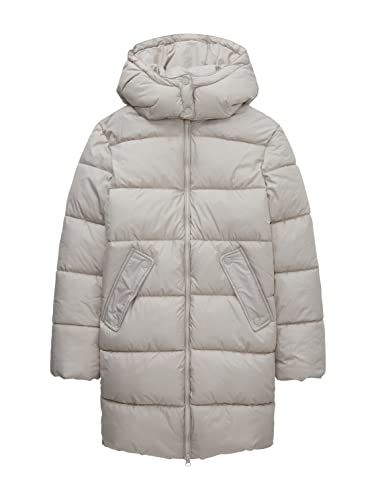 TOM TAILOR Dziewczęta Dziecięca kurtka zimowa z kapturem 1033327, 30026 - Cloud Grey, 176