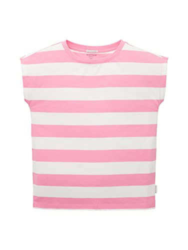 TOM TAILOR Dziewczęcy top, 31691 - Różowy blok Stripe, 176 cm