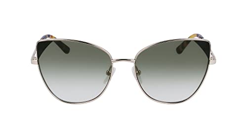 KARL LAGERFELD Damskie okulary przeciwsłoneczne KL341S, błyszczące złoto, jeden rozmiar, Błyszczące złoto, Rozmiar uniwersalny