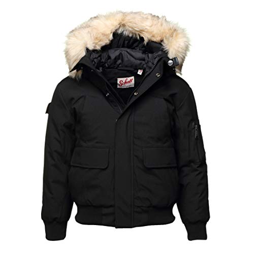 Schott NYC Kurtka chłopięca Jktwintonb, czarny, 8