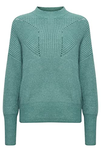 ICHI Damski sweter IHMYLLE LS2, 185308/Blue Spruce, XS