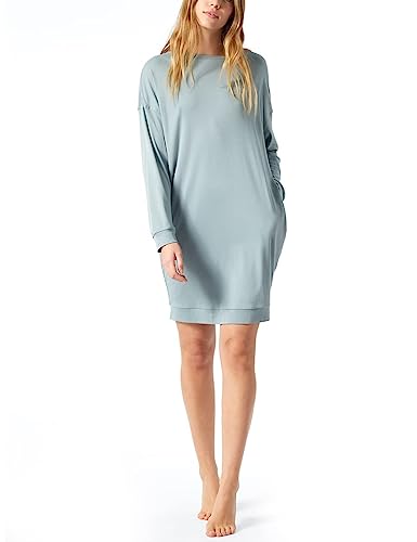 Schiesser Damska Koszulka Nocna, 90 Cm, Szaro-Niebieska, 44