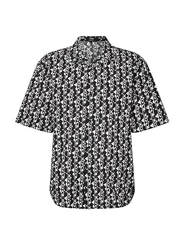 Mavi Męska koszula z nadrukiem, czarny, XL