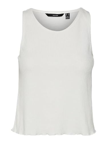 VERO MODA Damski tank top VMEMMA Noos Top, śnieżnobiały, S, Snow White, S
