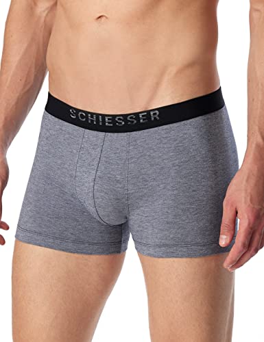 Schiesser Męskie Szorty Retro, Jasnoniebieski Melanż, 8, Jasnoniebieski Melan?Owy, 8