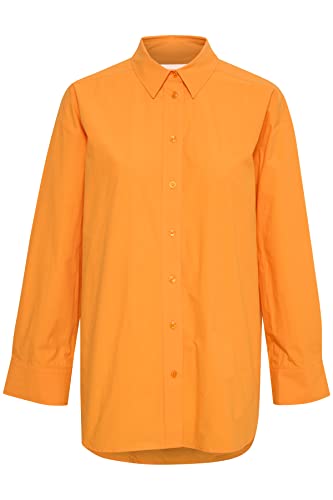 Part Two Savanna Relaxed fit Długi rękaw Koszula damska, Apricot, 42