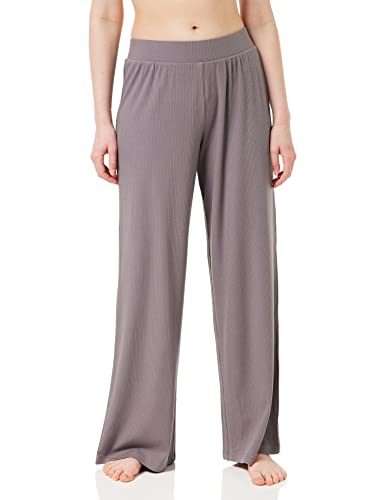 Triumph Damskie spodnie od pidżamy Natural Spotlight Rib Trousers, Pigeon Grey, 38