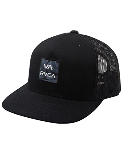 RVCA Męska czapka z daszkiem, trucker/nadruk czarny, jeden rozmiar