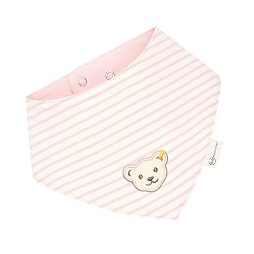 Steiff Unisex Baby Basic chusta na szyję GOTS, Silver Pink, jeden rozmiar