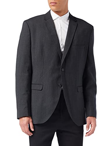 Selected Męska marynarka Slhslim-mylophil Dk szara BLZ B Noos Blazer, Szary (ciemnoszary melanż ciemnoszary melanż), 58 Regularny (Producent Rozmiar:58)
