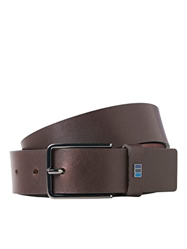 Bestseller A/S Męski pasek JACMARLI Leather Belt NOOS, Black Coffee, 80, Black Coffee