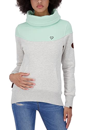 alife & kickin Soleyak A bluza damska sweter ze stójką sweter XS-XXXL, biały, XS