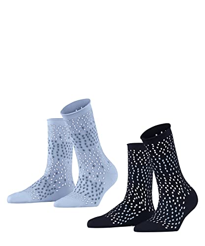ESPRIT Kobiety Skarpety Asbtract Dot 2-Pack W SO Trwała Organiczna Bawełna z wzorem 2 Pak, Wielokolorowy (Sortiment 0040), 39-42