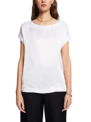 ESPRIT Collection Damska koszulka 043EO1K310, 100/biała, L, 100 / biały, L