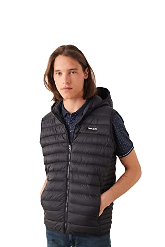 Teddy Smith Męska kurtka wiatrówka B-Terry Hood , czarna, XL