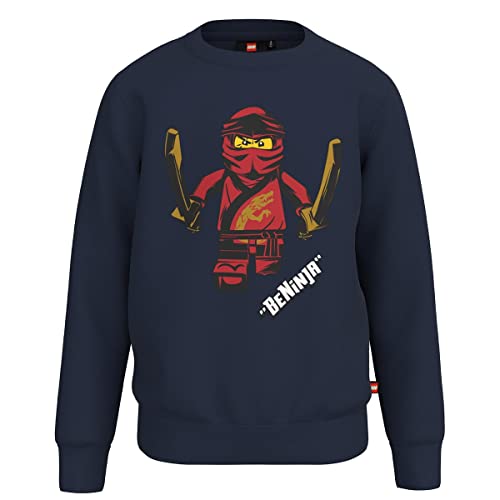 LEGO Chłopięca bluza Ninjago Jungen LWStorm 101, 590 ciemnoniebieski, 92