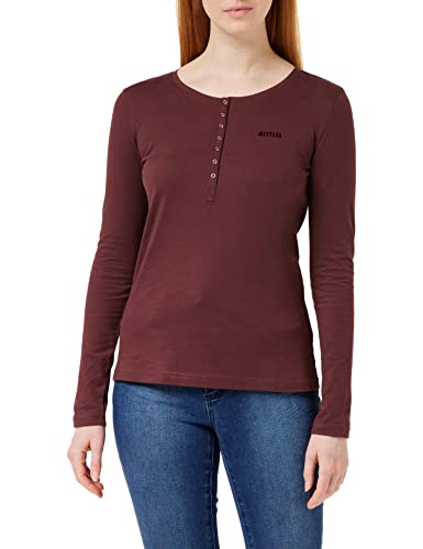 MUSTANG Damska koszula Anna H Henley, Decadent Chocolate 3242, XS