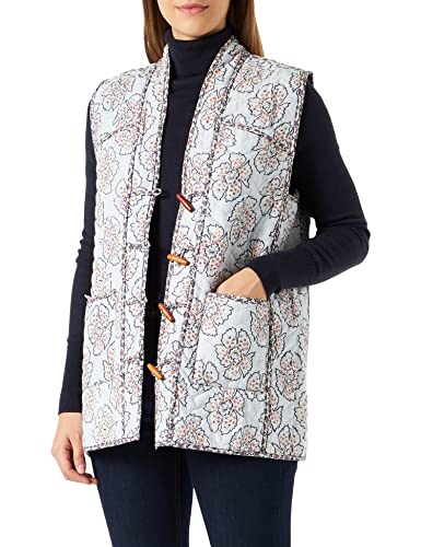 Noa Noa Damska kamizelka Otn Organic Cotton Voile Vest, Nadruk wielokolorowy, 42