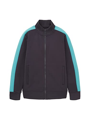 TOM TAILOR Chłopcy 1036002 bluza dziecięca, 29476-Coal Grey, 140, 29476 - Coal Grey, 140