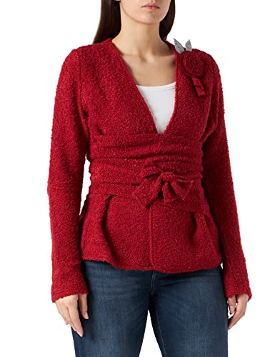 Mamatayoe Damski sweter kardigan Miruxa, Rojo, XL Krótki