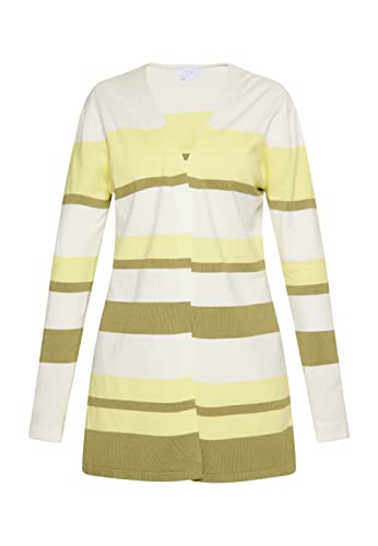 usha BLUE LABEL Dzianinowy kardigan damski 15426485, Biało-zielony, XS-S