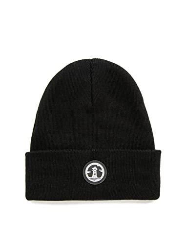 Koton Męska czapka beanie z dzianiny, czarny (999), jeden rozmiar