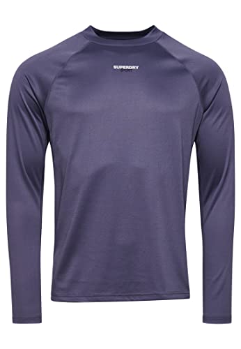 Superdry Train Mock Neck Top Koszulka męska, Folkstone szary, XXL