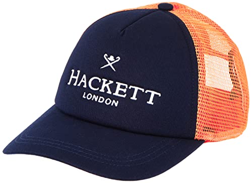 Hackett London Czapka z daszkiem dla chłopców, Granatowy/różowy, Rozmiar uniwersalny