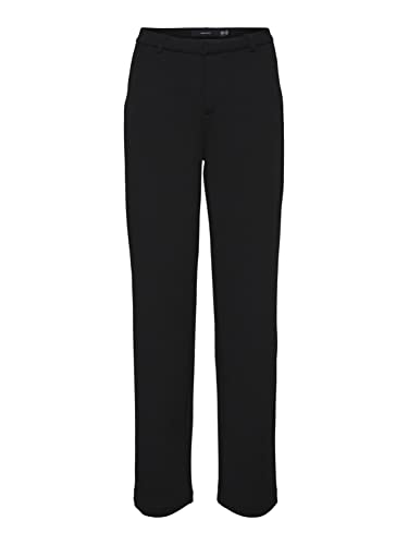 VERO MODA Damskie spodnie Vmzamira Mr Slim Straight Ga Petite Pants, czarny, S x 30L