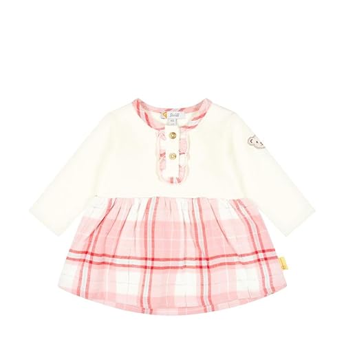 Steiff Dziewczęca sukienka w kratkę, Antique White, 86 cm