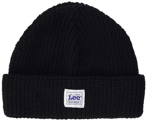 Lee Męska czapka typu beanie, czarny, jeden rozmiar