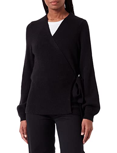 s.Oliver Damski kardigan z paskiem, czarny, 40