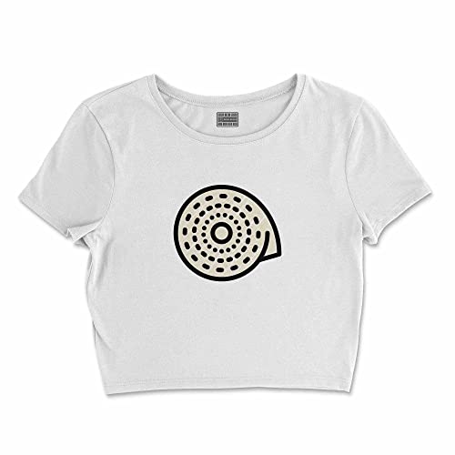 Bona Basics, Damski T-shirt basic, z nadrukiem cyfrowym, 100 bawełny, biały, swobodny, damski top, rozmiar: L, biały, L Krótki