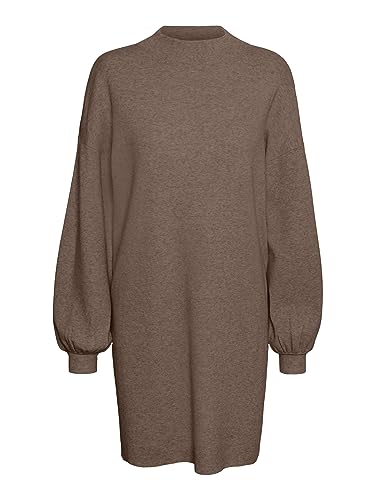 VERO MODA Damska minisukienka dzianinowa, Brown Lentil, M