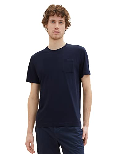 TOM TAILOR Koszulka męska 1036319, 10668-Sky Captain Blue, XXL, 10668 - Sky Captain Blue, XXL