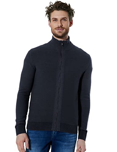 Street One MEN Męski kardigan, niebieski (Night Blue), XL