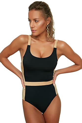 Trendyol Women's jednoczęściowy kostium kąpielowy, czarny, 40