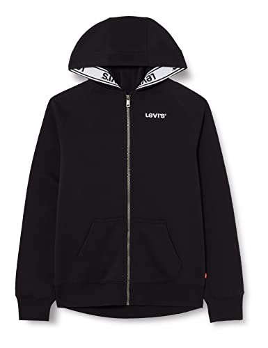 Levi's Kids Chłopięca bluza z kapturem z logo Lvb, Czarny, 10 Lat