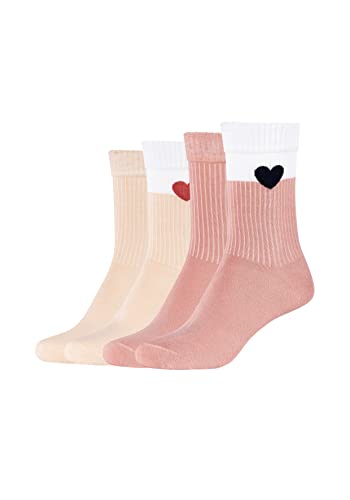 s.Oliver Socks Damskie skarpety Online Women Silky Touch Rib Socks 4p, Mellow Rose, 39-42