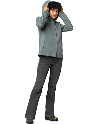 ONLY Damska kurtka przejściowa ONLSedona Light Short Jacket z kapturem XL, Balsam Green/Szczegóły: Melange, XS